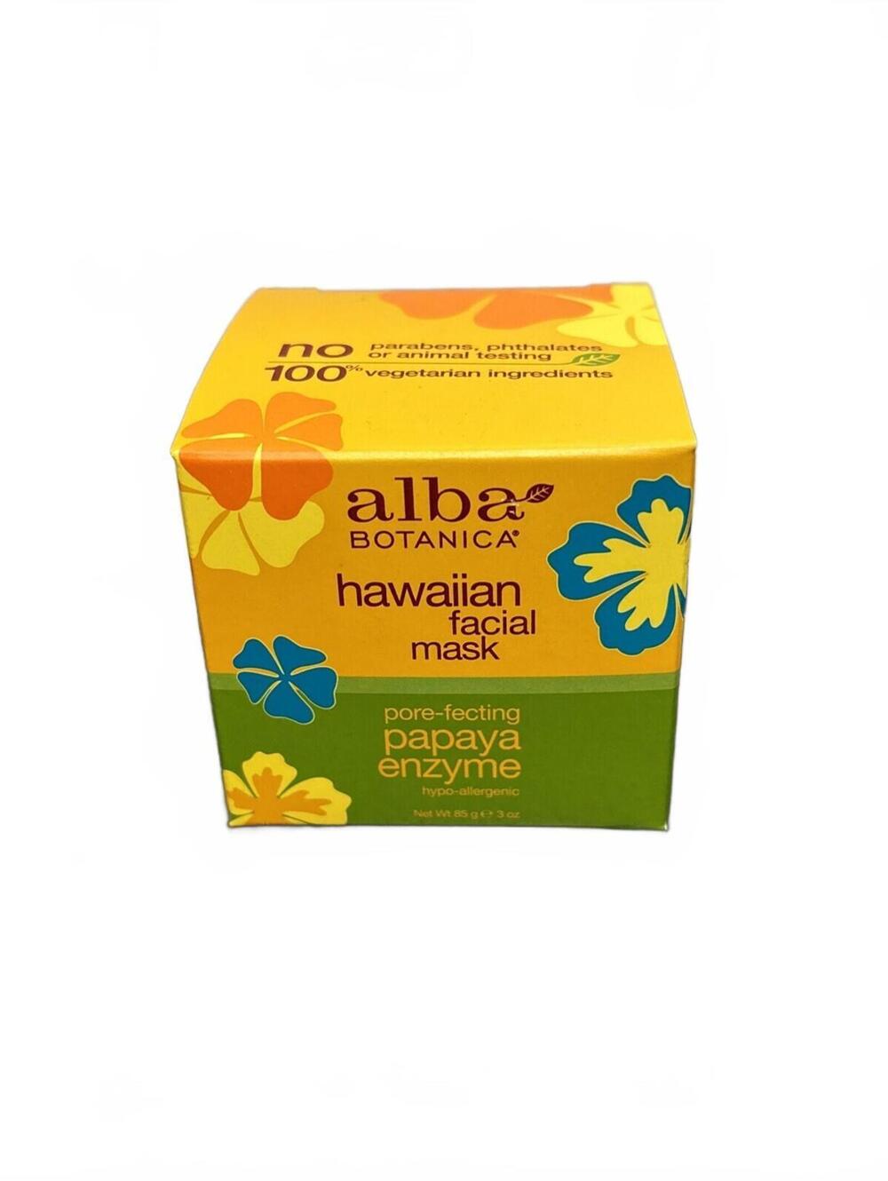 Alba Botanica Hawaiian Facial Mask Cruelty-Free Vegetarian, Papaya Enzyme, 3 Oz